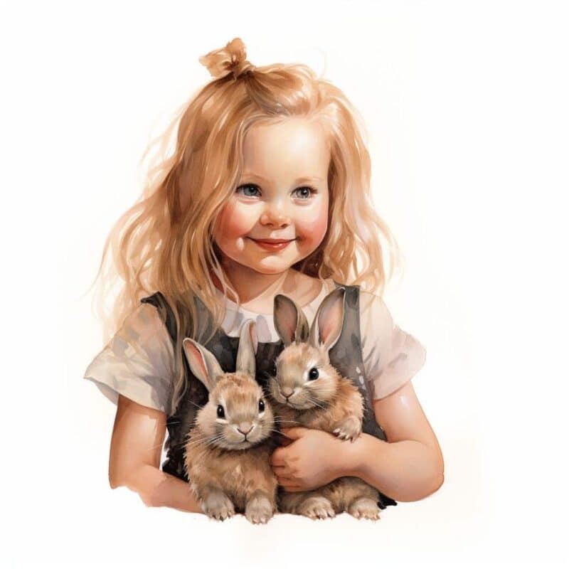 Казка для дітей - Маша і ведмідь – Догляд за маленькими зайчиками